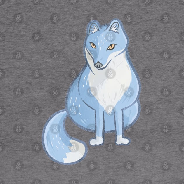 Blue arctic fox by Mimie20